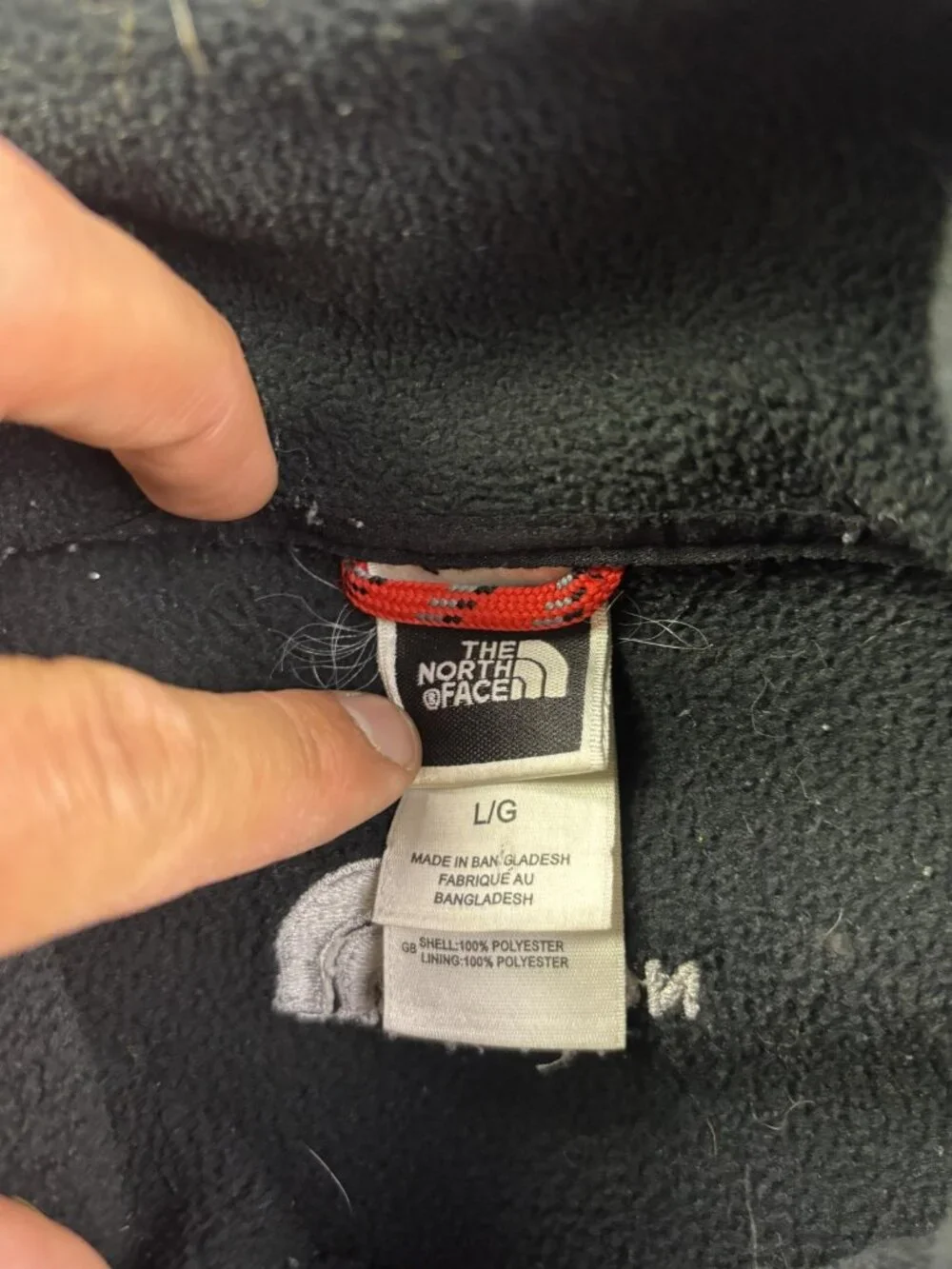 The North‎ Face TKA 200 Jacket Mens Large Black Full Zip Fleece Hiking Outdoor